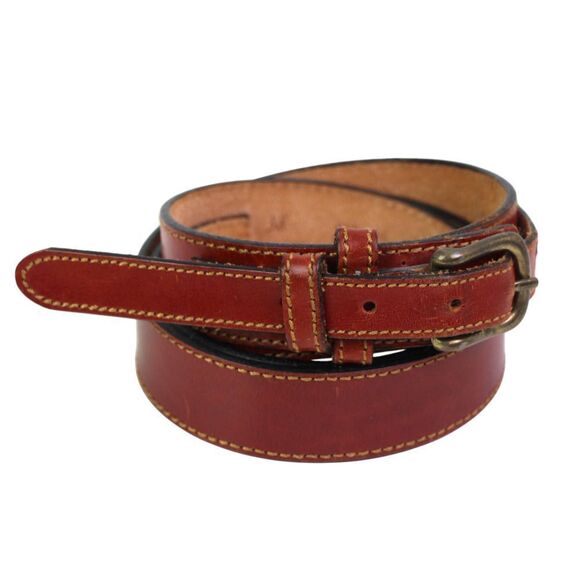 Danbury BROWN GENUINE LEATHER 1 1/8"Wd CASUAL DRESS MEN'S BELT Size 38 (*49 - Picture 6 of 13